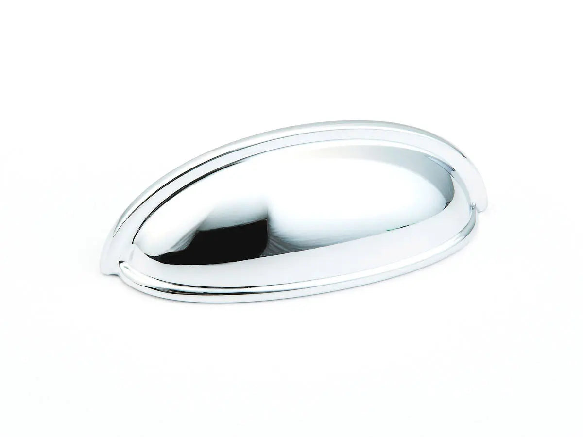 Schaub Traditional, Cup Pull, Polished Chrome, 3" cc Schaub Hentell Schaub