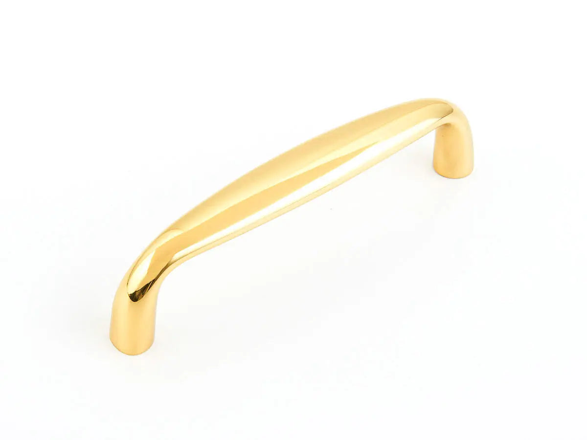 Schaub Traditional, Pull, Polished Brass, 4" cc Schaub Hentell Schaub