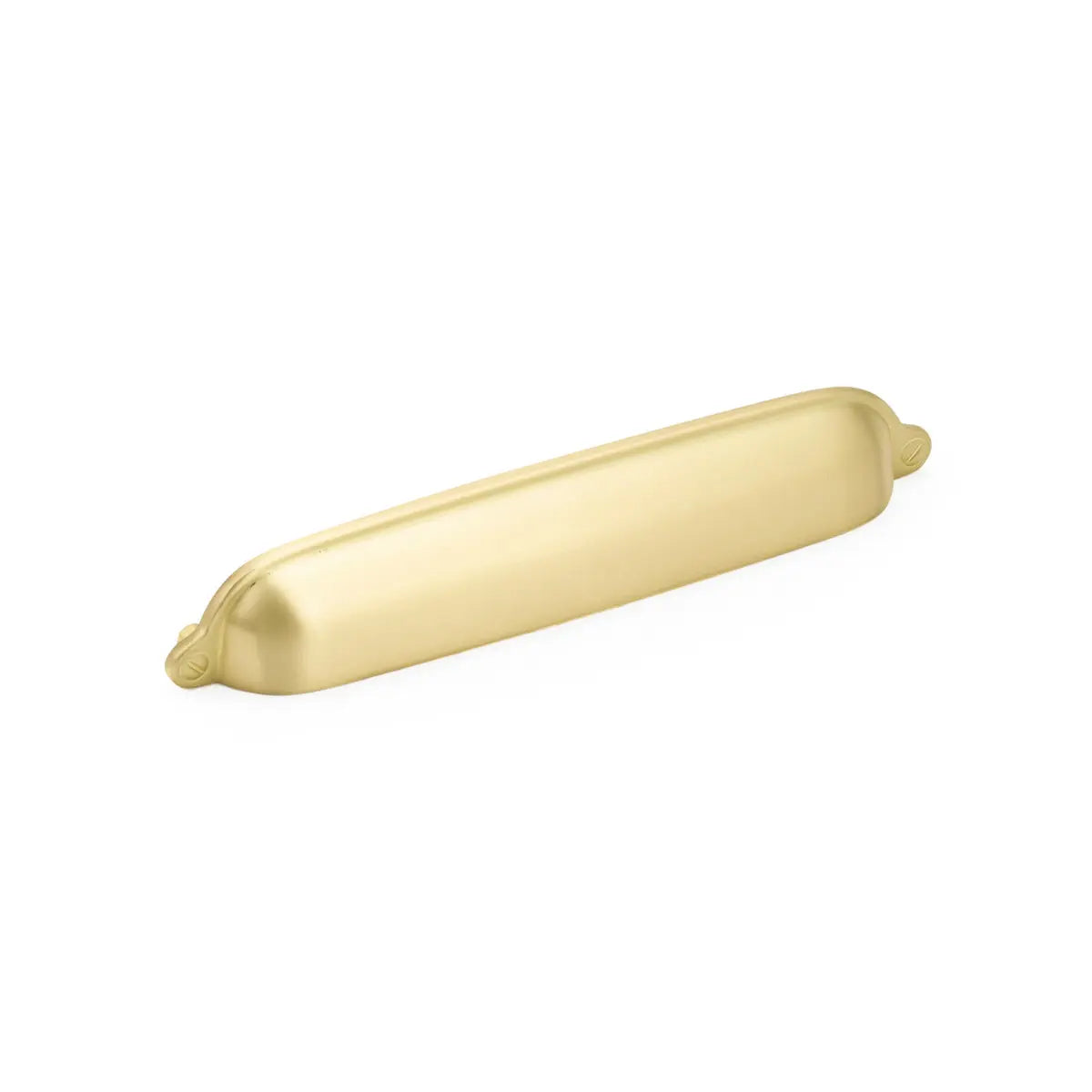 Schaub Country, Cup Pull, Satin Brass, 6" cc Schaub Hentell Schaub