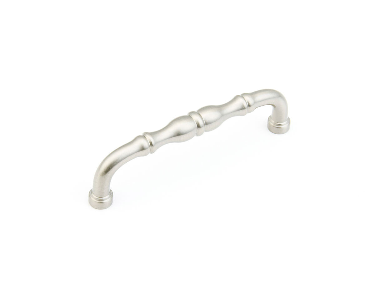 Schaub Colonial, Pull, Satin Nickel, 4" cc Schaub Hentell Schaub