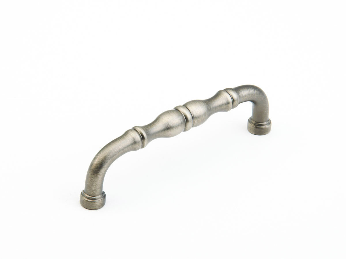 Schaub Colonial, Pull, Antique Nickel, 4" cc Schaub Hentell Schaub