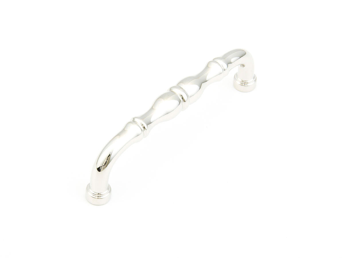 Schaub Colonial, Pull, Polished Nickel, 4" cc Schaub Hentell Schaub