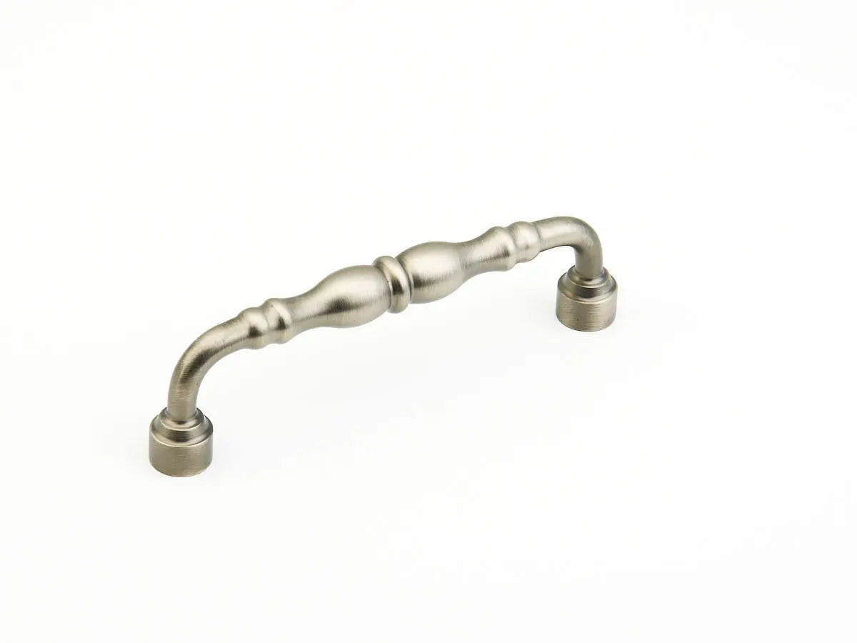 Schaub Colonial, Pull, Antique Nickel, 6" cc Schaub Hentell Schaub