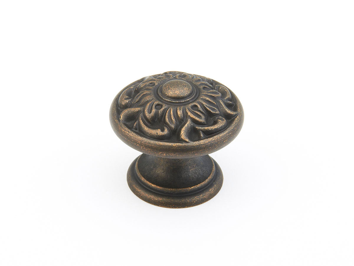 Schaub Corinthian, Knob, Ancient Bronze,1-3/8"