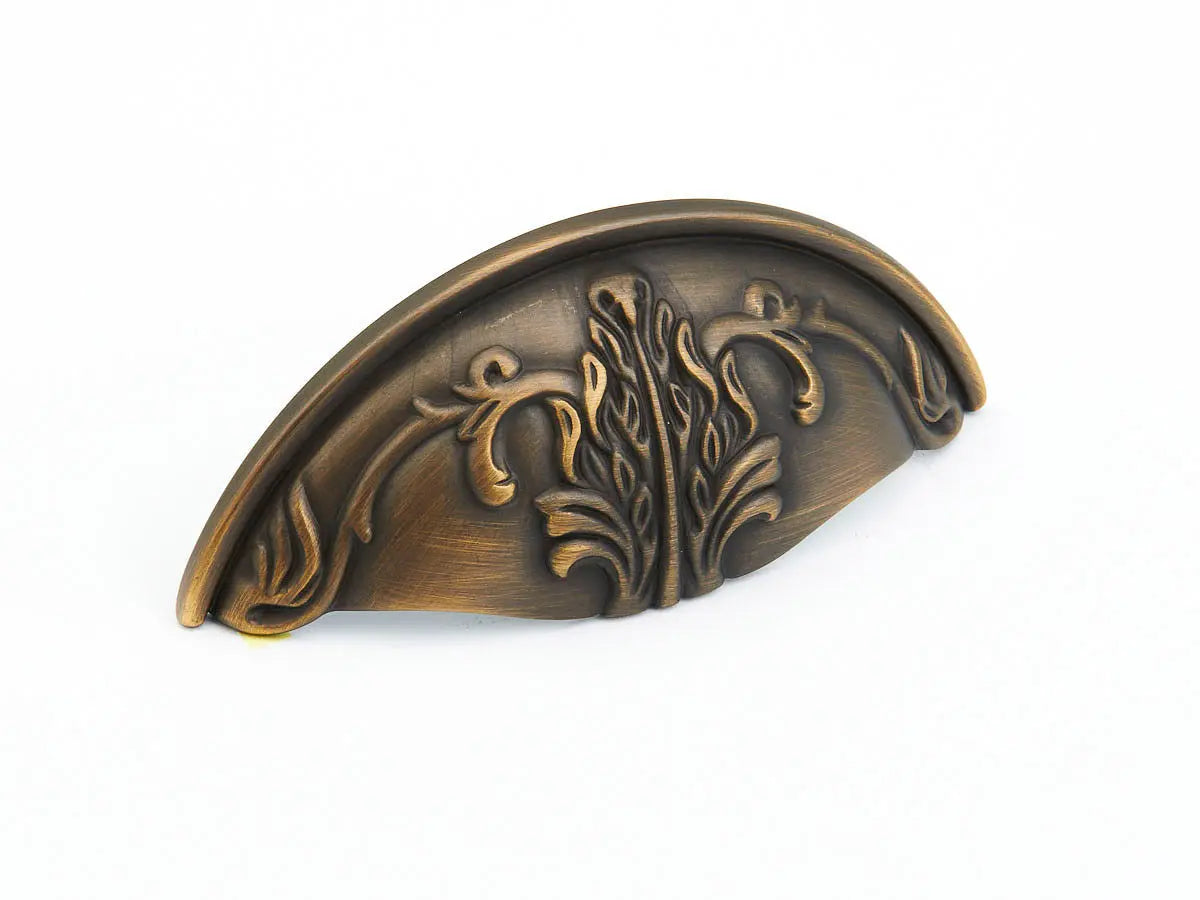 Schaub Corinthian, Cup Pull, Redington Brass, 3" cc Schaub Hentell Schaub