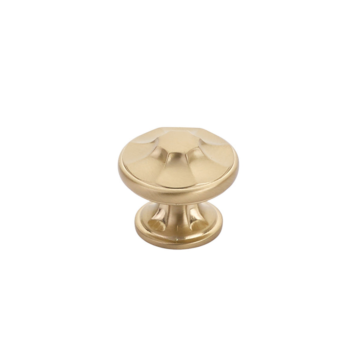 Schaub Empire, Knob, Signature Satin Brass,1-3/8" dia