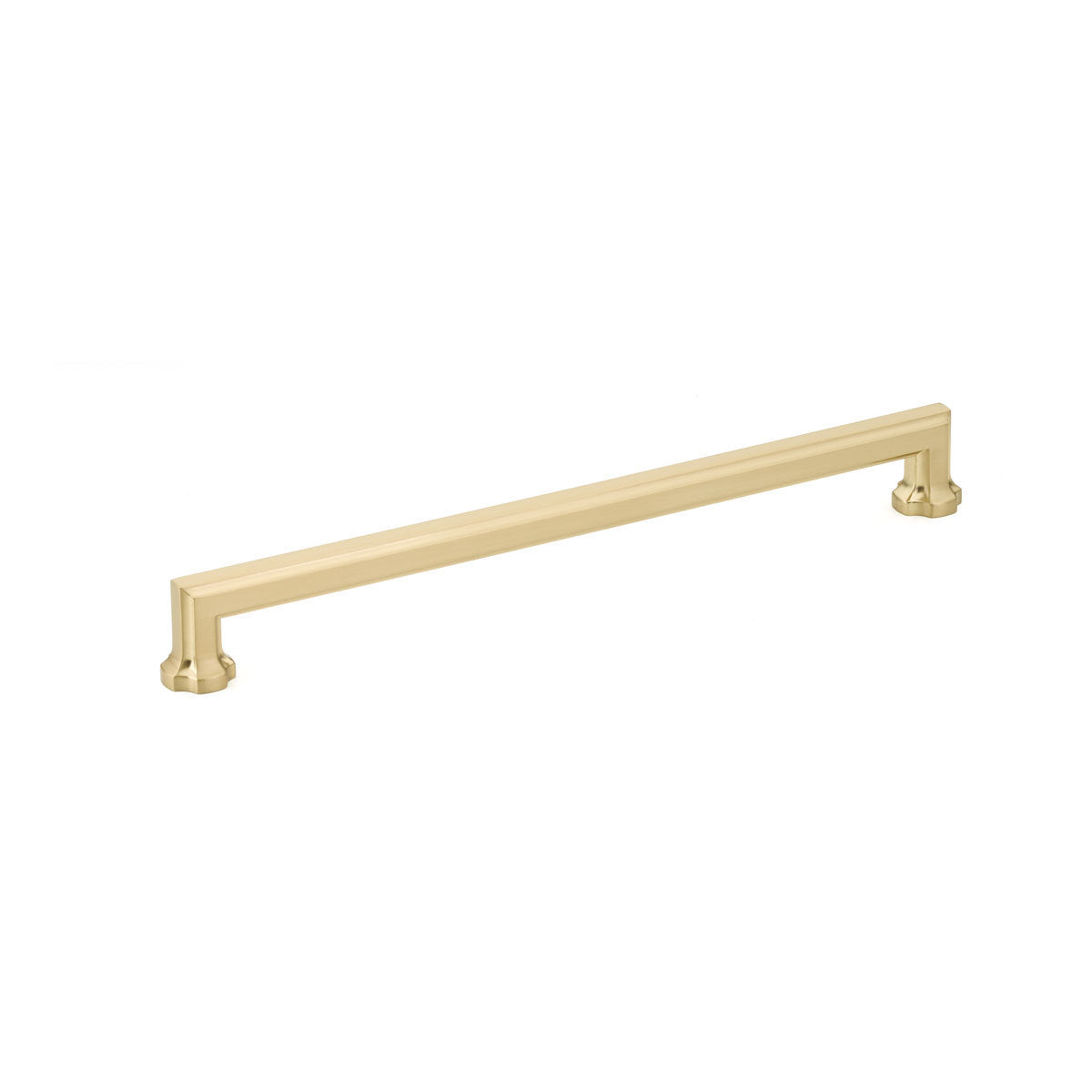 Schaub Empire, Pull, 10" cc, Signature Satin Brass Schaub Hentell Schaub
