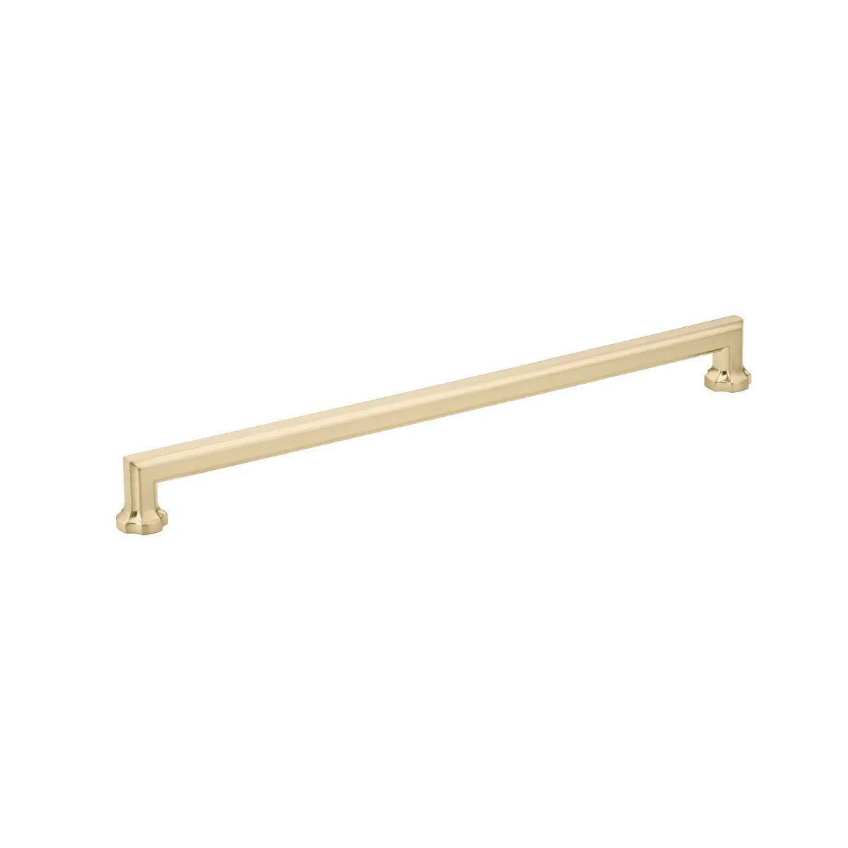 Schaub Empire, Pull, 12" cc, Signature Satin Brass Schaub Hentell Schaub