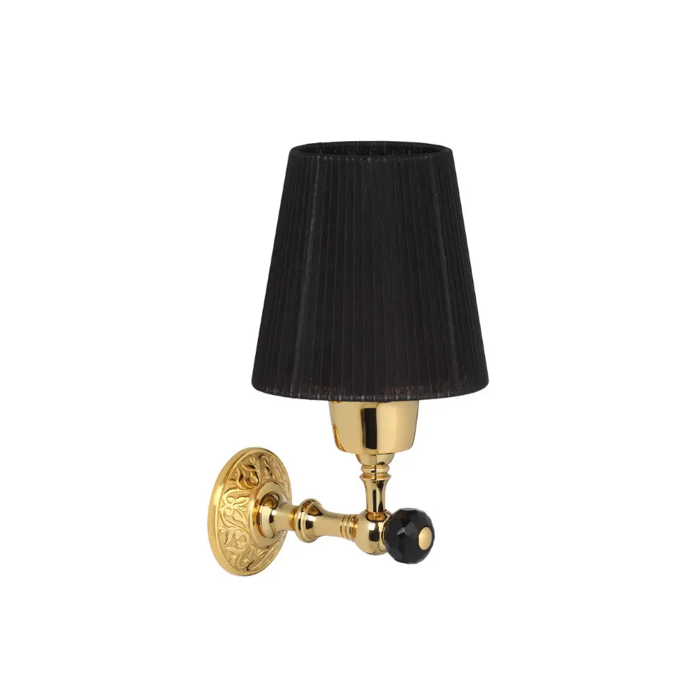 Vista D'oro Bloss Black Crystal Sconce with Tulle - Hentell