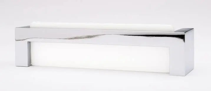 Skyline white pull with polished chrome base