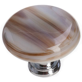 Cirrus white with brown round knob