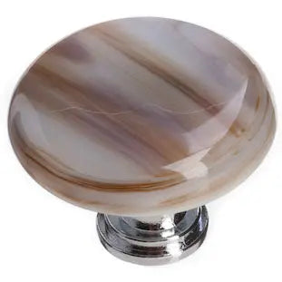 Cirrus white with brown round knob