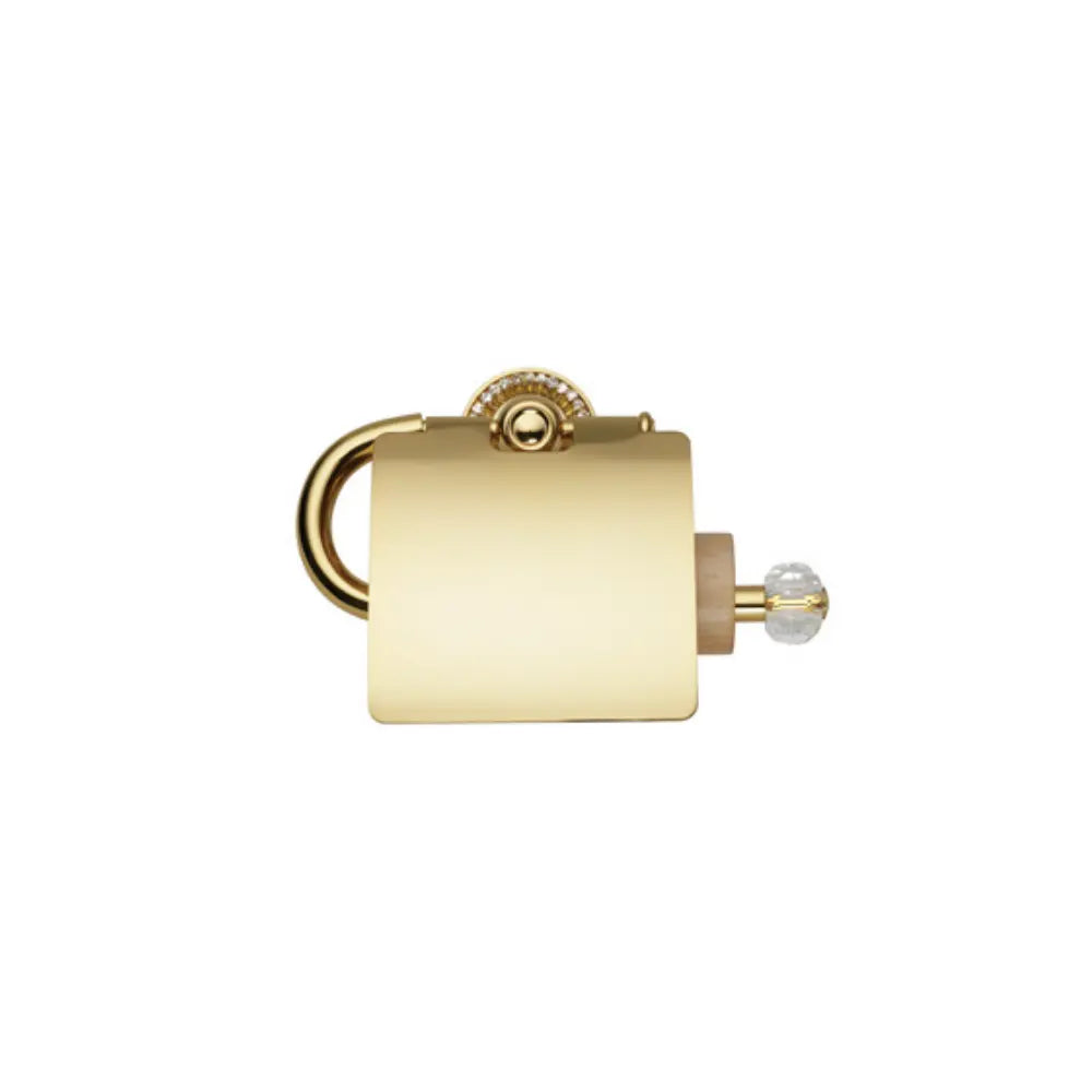 Vista D'oro Almira Toilet Roll Holder with Lid - Hentell