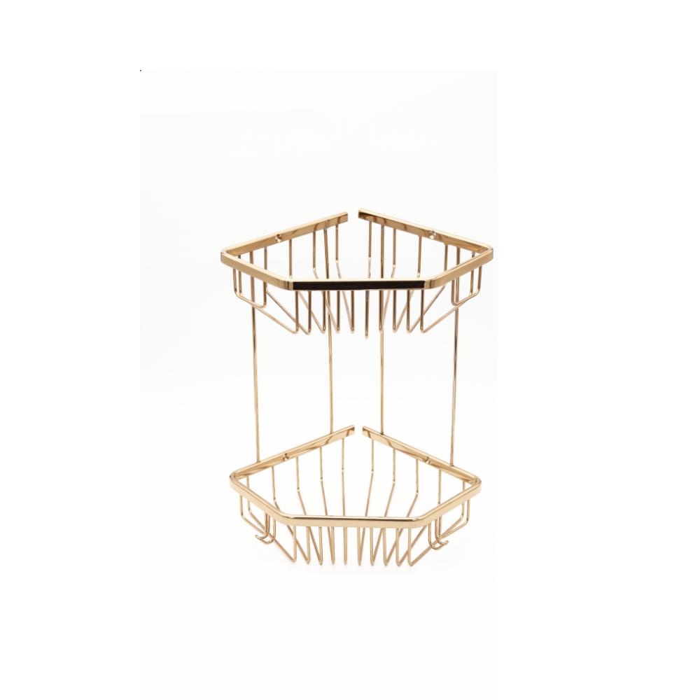 Vista D'oro Corner Type Double Shampoo Holder - Hentell