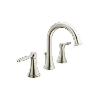 Classic widespread, brushed nickel