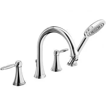Classic 4-hole roman tub trim kit, chrome