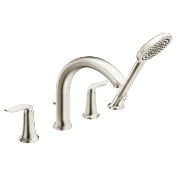 Style 4-hole roman tub trim kit, brushed nickel