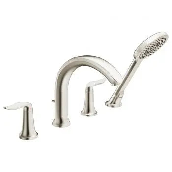 Style 4-hole roman tub trim kit, brushed nickel