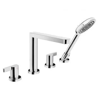 Edge 4-hole roman tub trim kit, chrome