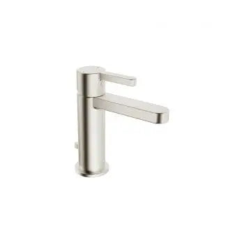 Edge one-hole single-lever basin mixer, brushed nickel