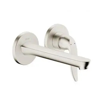 Style 2-hole in-wall for wash basin, brushed nickel