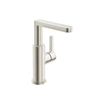 Edge one-hole side-lever basin mixer, brushed nickel