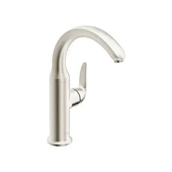 Style one-hole side-lever basin mixer, brushed nickel