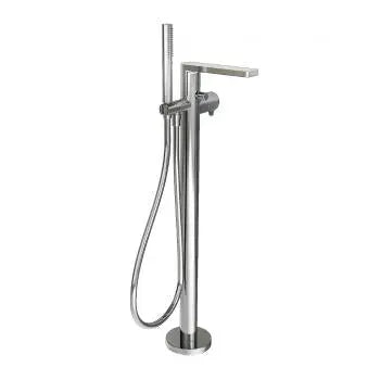 Riva free standing mixer for tub, chrome