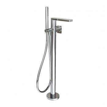 Strata free standing mixer for tub, chrome