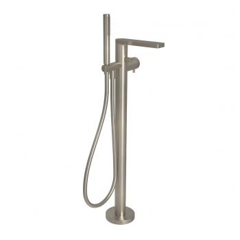 Lana free standing mixer for tub, brushed nickel