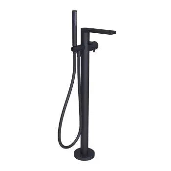 Lana free standing mixer for tub, matte black