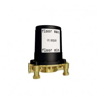 free standing tub filler rough-in valve, with in2itiv adjustable floor mounting