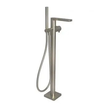 Riva X free standing mixer for tub, brushed nickel
