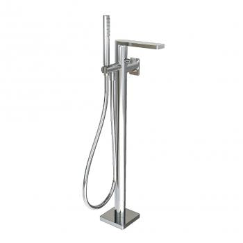 Strata X free standing mixer for tub, chrome