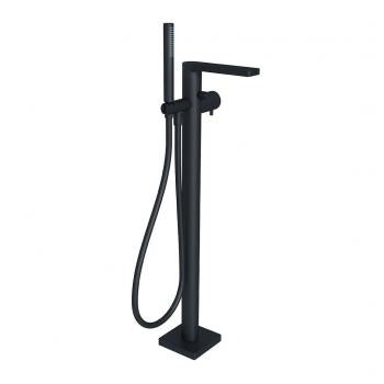 Lana X free standing mixer for tub, matte black