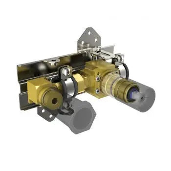 single-lever rough-in for wall mounted installation, with in2itiv rough-in mounting system