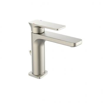 Strata X SLM single-lever basin mixer, brushed nickel
