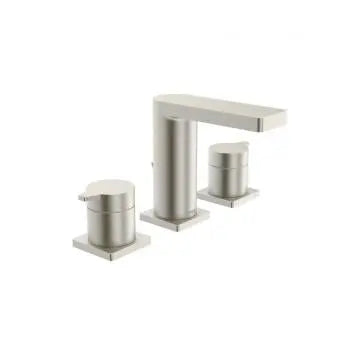 Riva X widespread, brushed nickel