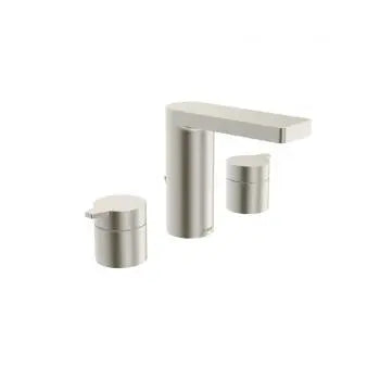 Riva widespread, brushed nickel