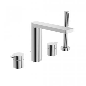 Riva 4-hole roman tub trim kit, chrome