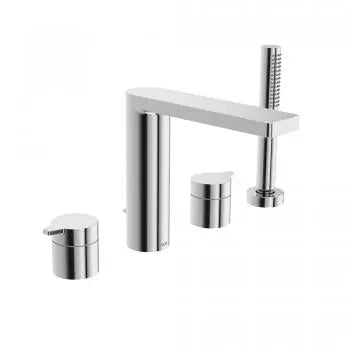 Riva 4-hole roman tub trim kit, chrome