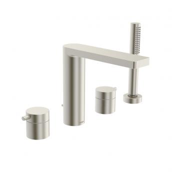 Lana 4-hole roman tub trim kit, brushed nickel
