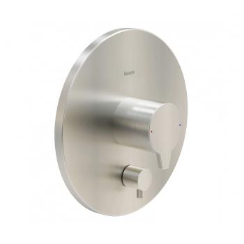 Riva pressure balance valve trim kit, with manual diverter, brushed nickel