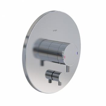 Lana pressure balance valve trim kit, with manual diverter, chrome