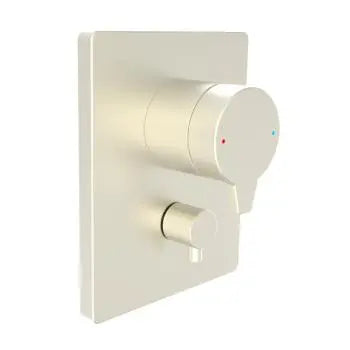 Riva X pressure balance valve trim kit, with manual diverter, brushed nickel