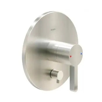 Edge pressure balance valve trim kit, with manual diverter, brushed nickel