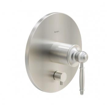 Classic pressure balance valve trim kit, with manual diverter, brushed nickel