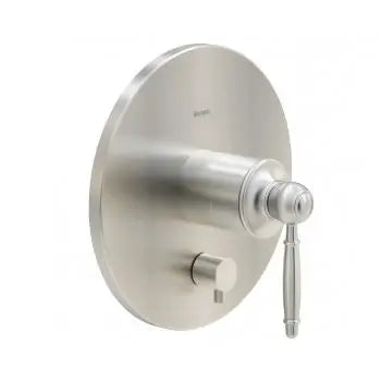 Classic pressure balance valve trim kit, with manual diverter, brushed nickel