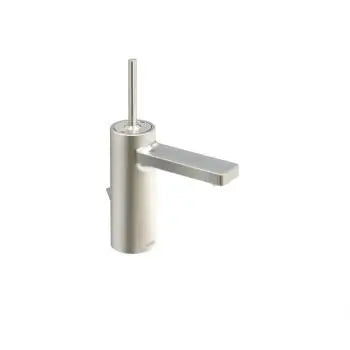 Lana single-lever joystick basin mixer, brushed nickel