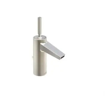 Riva single-lever joystick basin mixer, brushed nickel